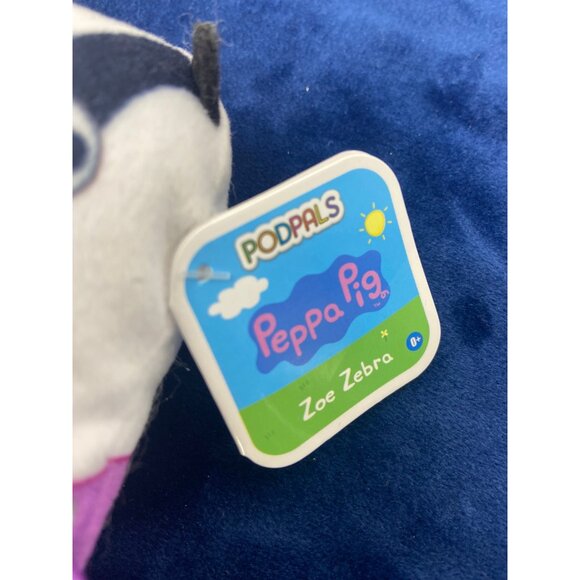 Just Play pod Pals Peppa Pig Nickelodeon ZOE ZEBRA 3.5" PLUSH - NWT - Picture 4 of 7